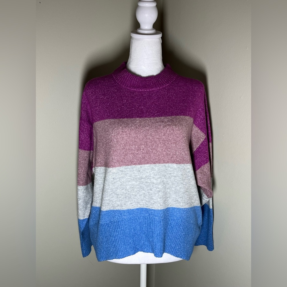 A New Day Color Block Sweater Pullove